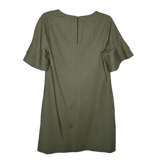 Tommy Bahama Dress XS Green Flutter Sleeve Knee Length Sage - Picture 9 of 14